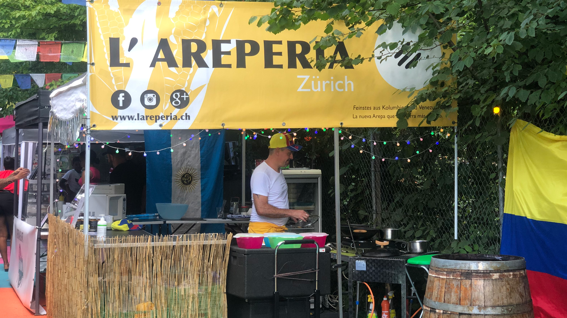 Gastronomische Produktion bei L'Areperia Zürich